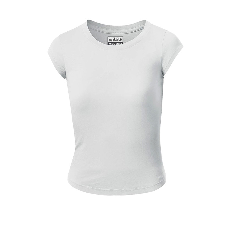 تی شرت آستین کوتاه زنانه فانتازیو مدل KD کد 114