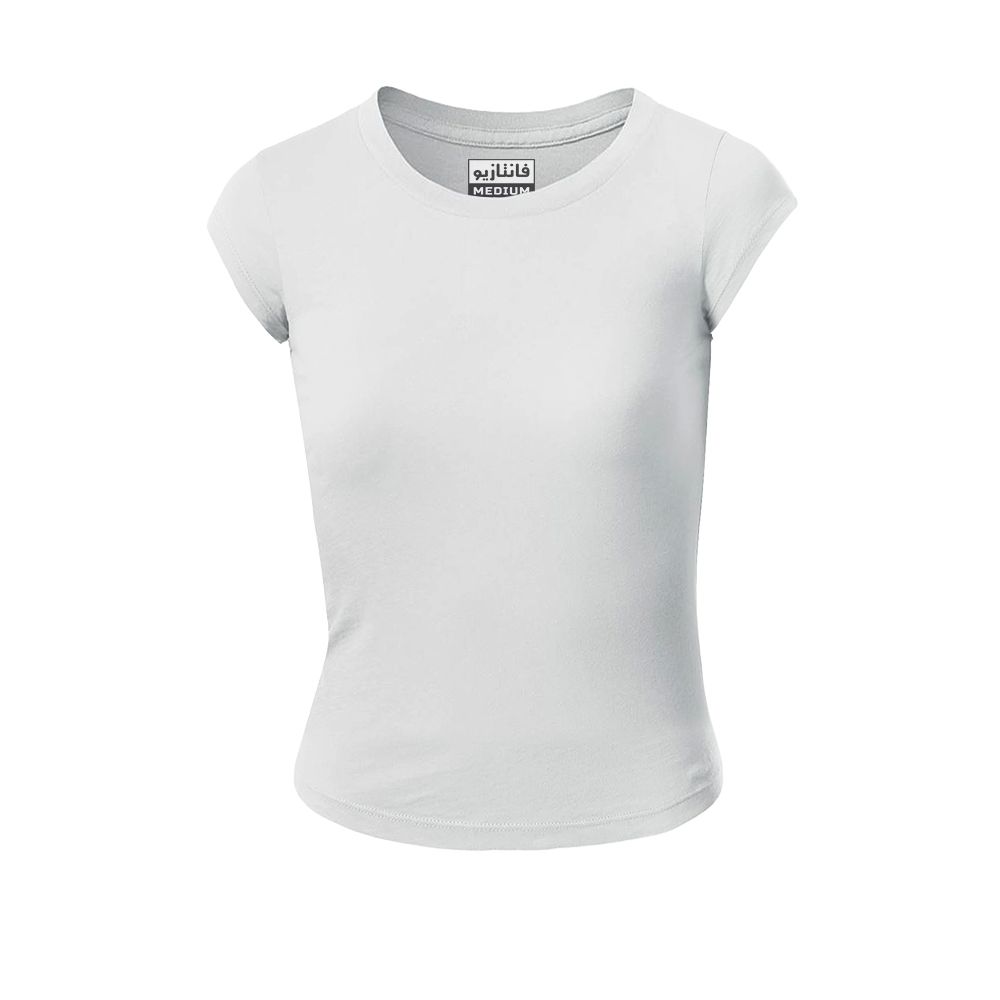 تی شرت آستین کوتاه زنانه فانتازیو مدل KD کد 114 -  - 1