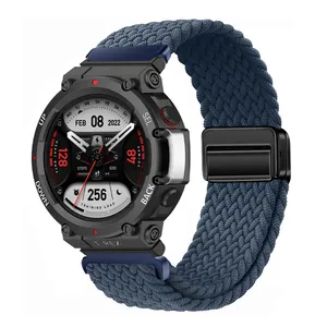 Ultimate Shield Braided Magsolo TX BK Band For Amazfit Trex 2 22mm