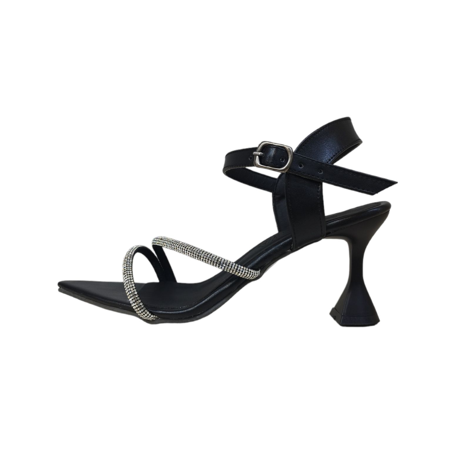 صندل زنانه مدل فرشـــــــــته بیاله نگینی رنگ سبز -  - 11