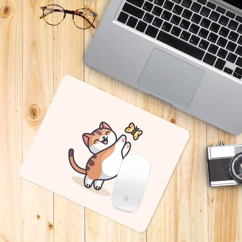 ماوس پد طرح گربه فانتزی مدل W363