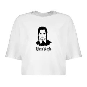 کراپ‌تاپ آستین کوتاه زنانه مدل WEANDSDAY کد L03 S