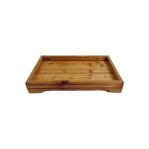 سینی مدل چوبی ترموود پایه دار کد 0036