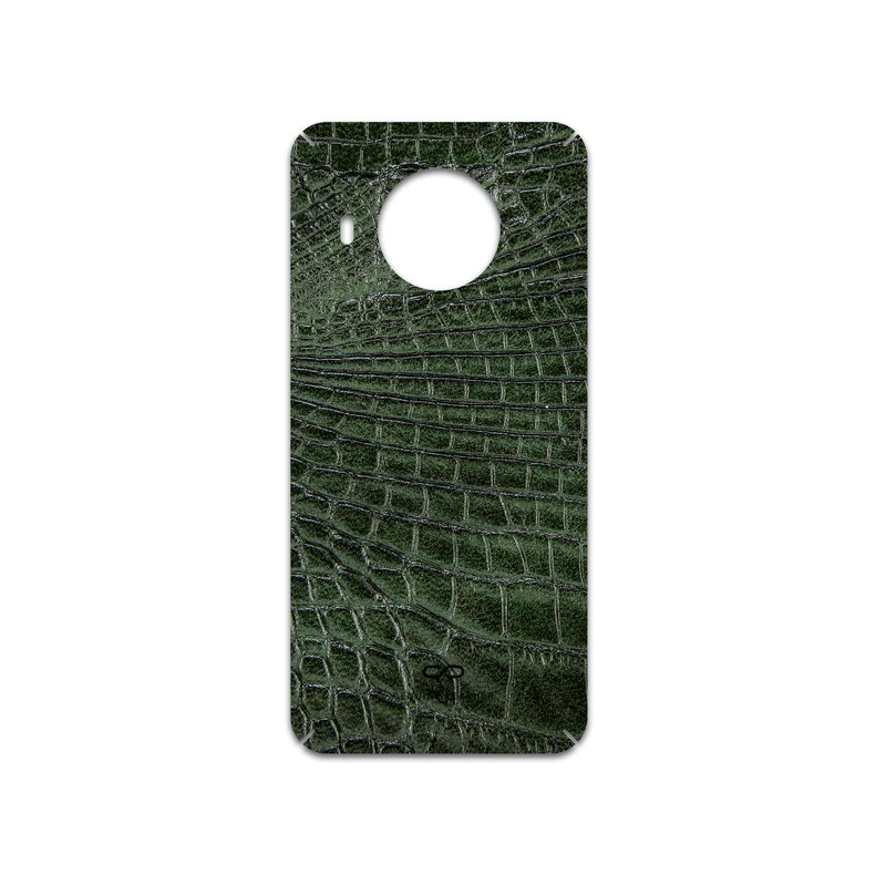 برچسب پوششی ماهوت مدل Green-Crocodile-Leather مناسب برای گوشی موبایل نوکیا X20