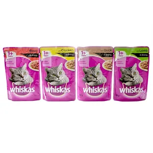 پوچ گربه ویسکاس مدل 4 طعم در ژله و خورشت وزن 340 گرم