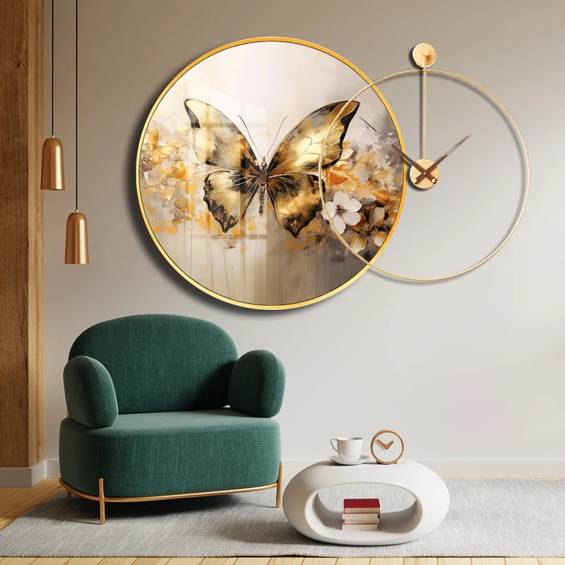 ساعت دیواری اِلِنسی مدل Cressida به همراه تابلو