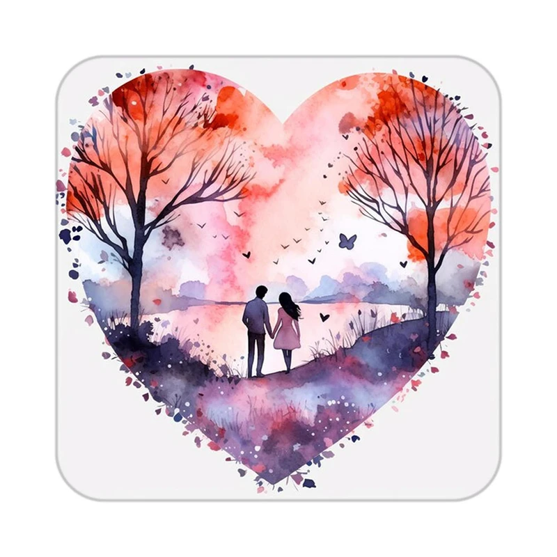 زیر لیوانی کاکتی مدل عاشقانه کد mp13727