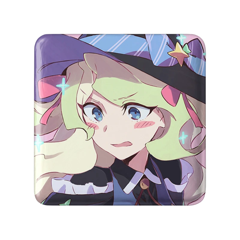 مگنت خندالو طرح دیانا انیمه جادوگران کوچک Little Witch Academia  مدل مربعی کد 22945