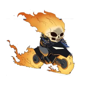 استیکر لپ تاپ و موبایل مدل سریال طرح فیلم روح سوار Ghost Rider کد 2739