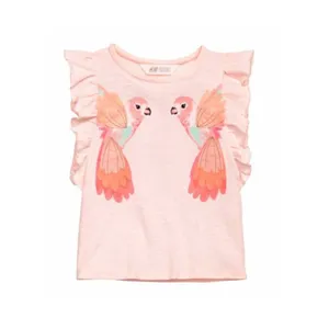 تی شرت آستین کوتاه دخترانه اچ اند ام مدل 2561