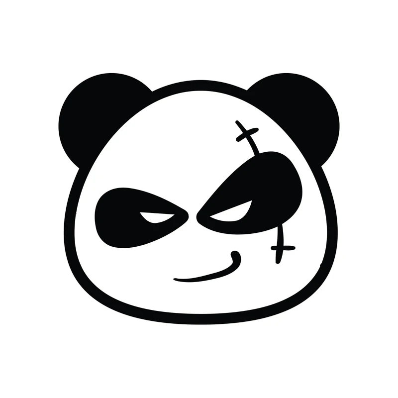 برچسب لپ تاپ پویا مارکت طرح پاندا کد 1790