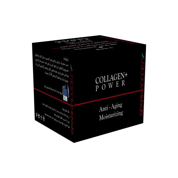 کرم ضد چروک شب اسپارک وودن مدل کلاژن حجم 50 میلی لیتر