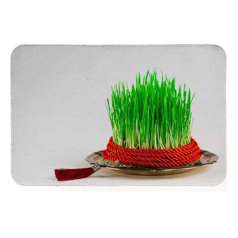  پادری طرح سبزه کد 5767 سایز 110 × 80 سانتی‌متر