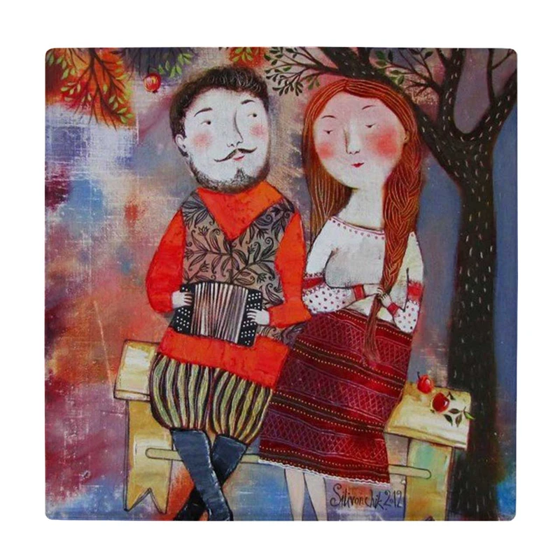 زیر لیوانی  طرح نقاشی عشاق کد    5883694_4508