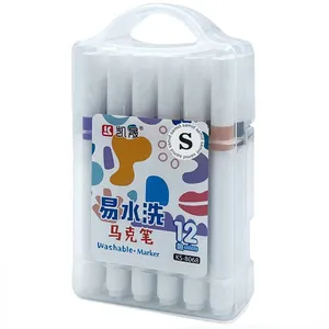 ماژیک چند منظوره سمید مدل قابل شستشو مجموعه 12 عددی