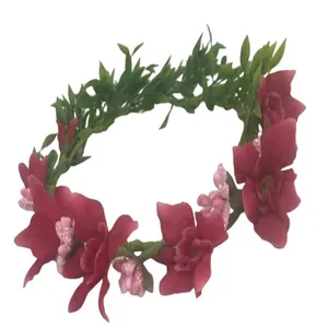 تاج مو دخترانه مدل برگ و گل