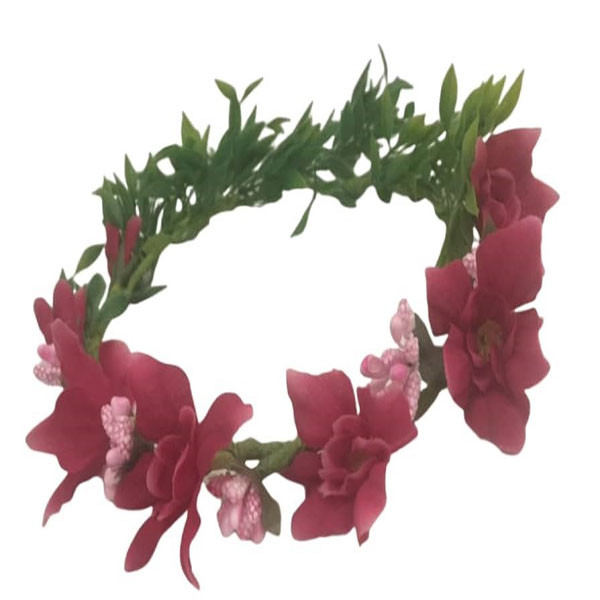تاج مو دخترانه مدل برگ و گل