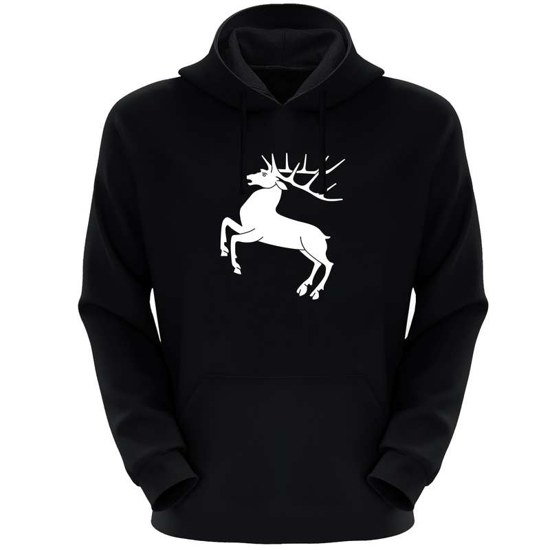 هودی مردانه مدل گوزن S112 رنگ مشکی