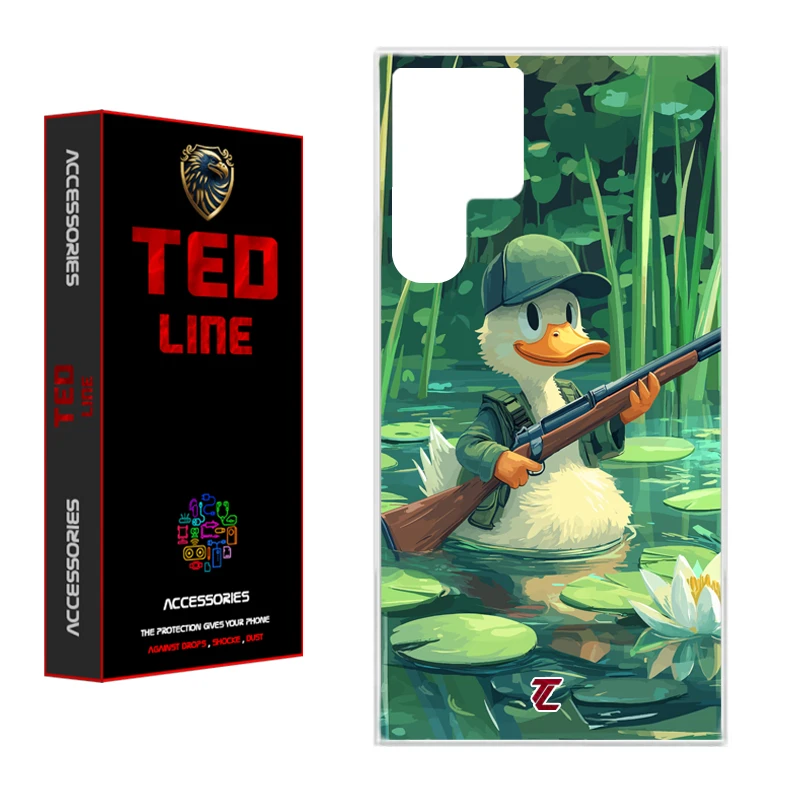 کاور تد لاین طرح اردک کد 1123 مناسب برای گوشی موبایل سامسونگ Galaxy S22 Ultra