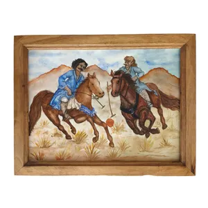 تابلو نقاشی آبرنگ طرح چوگان کد 03
