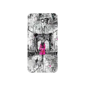 MAHOOT Collage of Catwalk Bridge Cover Sticker for Samsung Galaxy J4