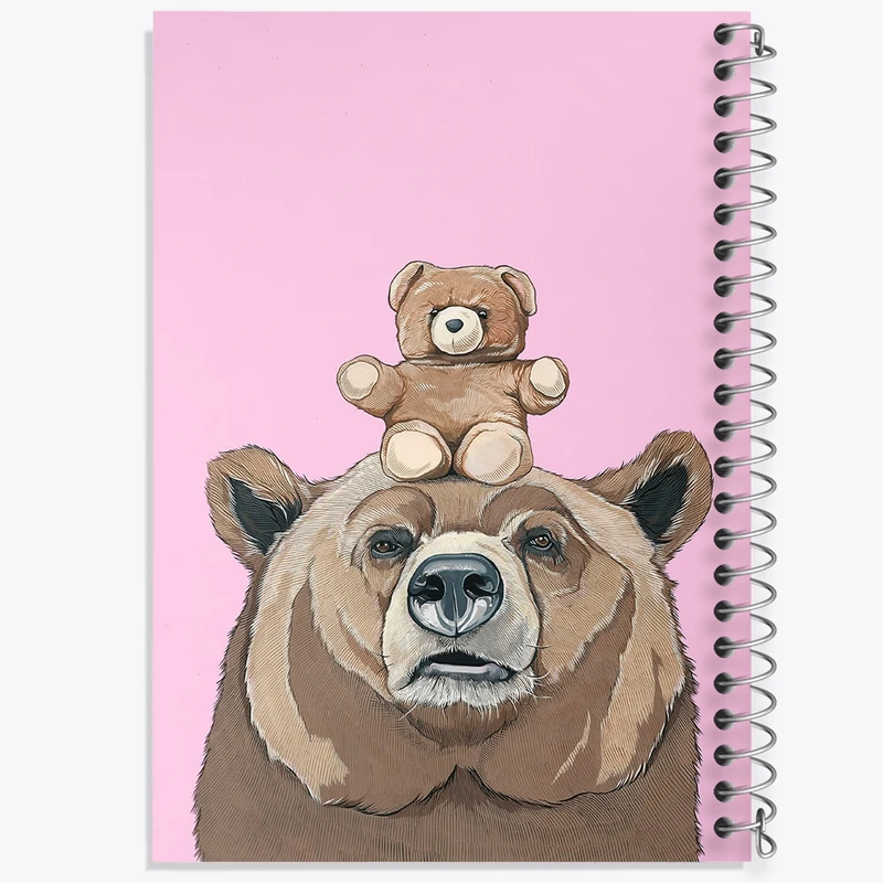 دفتر لیست خرید 50 برگ خندالو طرح خرس کد F152