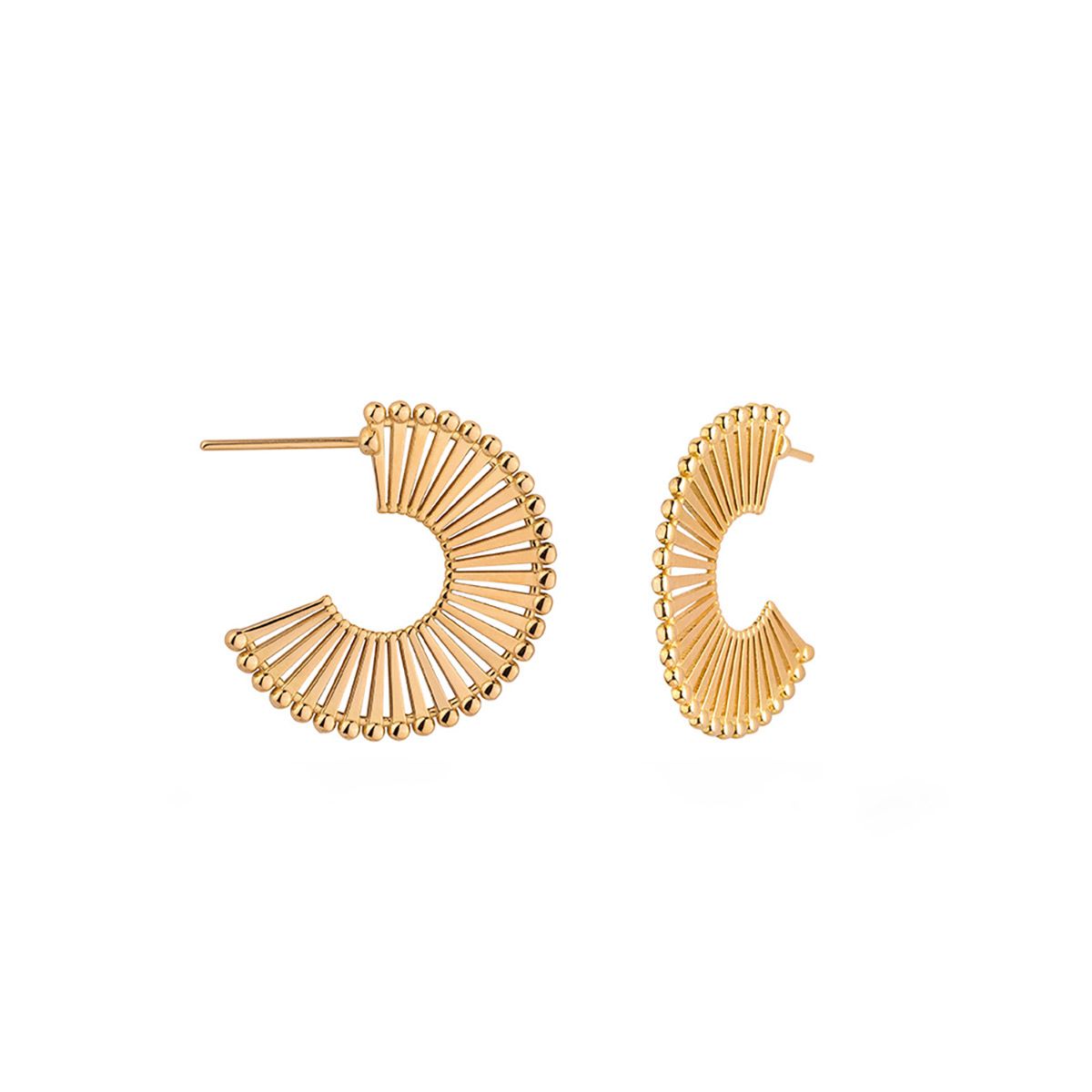 گوشواره طلا 18 عیار زنانه کیا گالری مدل AE414 -  - 2