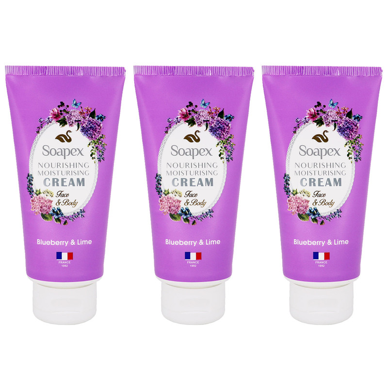 کرم مرطوب کننده سوپکس مدل Blueberry Lime حجم 90 میلی لیتر مجموعه 3 عددی