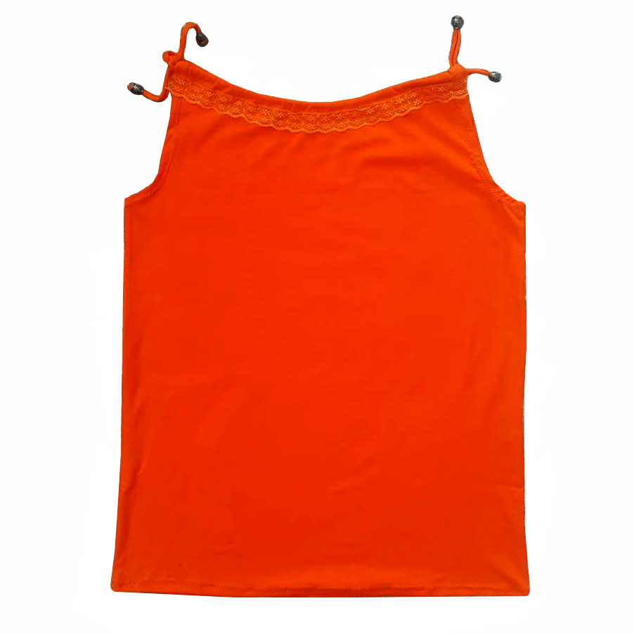 تاپ زنانه مدل کلاورتی رنگ نارنجی