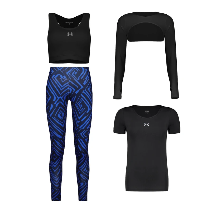 ست 4 تکه لباس ورزشی زنانه مدل 7101-1801-4104-70