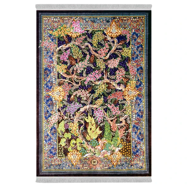 فرش پارچه‌ای دفه مدل فرشینه طرح مدرن کد 1072