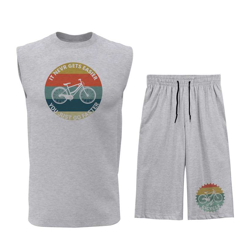 ست تاپ و شلوارک مردانه مدل B089G