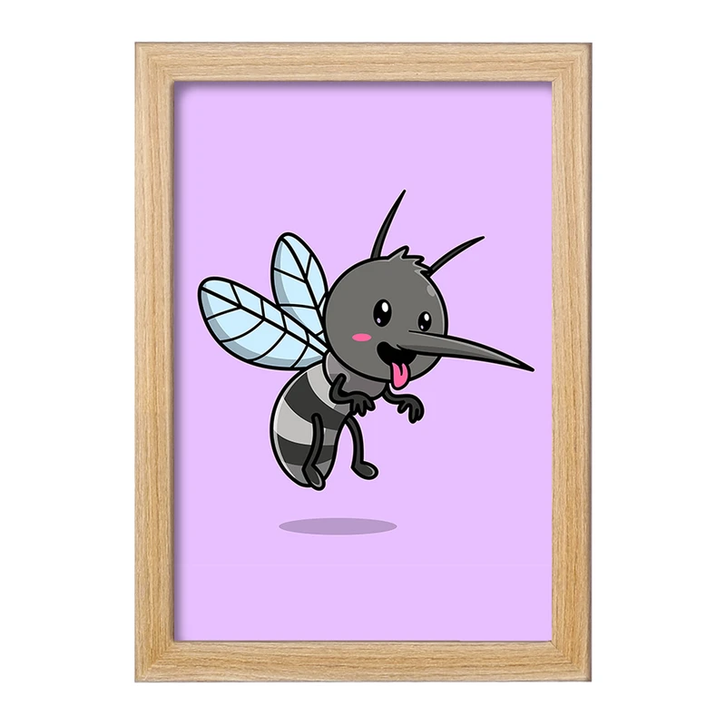 تابلو خندالو مدل حیوانات بامزه پشه کد 29666