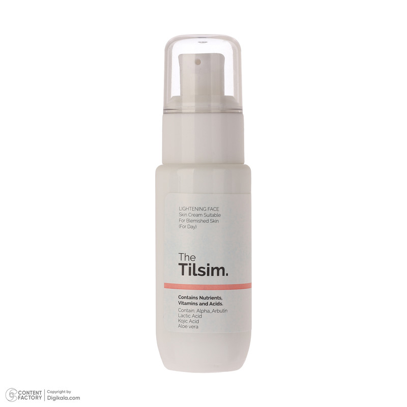 کرم ضد لک روز صورت تیلسیم مدل Alpha Arbutin مناسب برای پوست معمولی حجم 50 میلی لیتر کرم ضد لک روز صورت تیلسیم مدل Alpha Arbutin مناسب برای پوست معمولی حجم 50 میلی لیتر