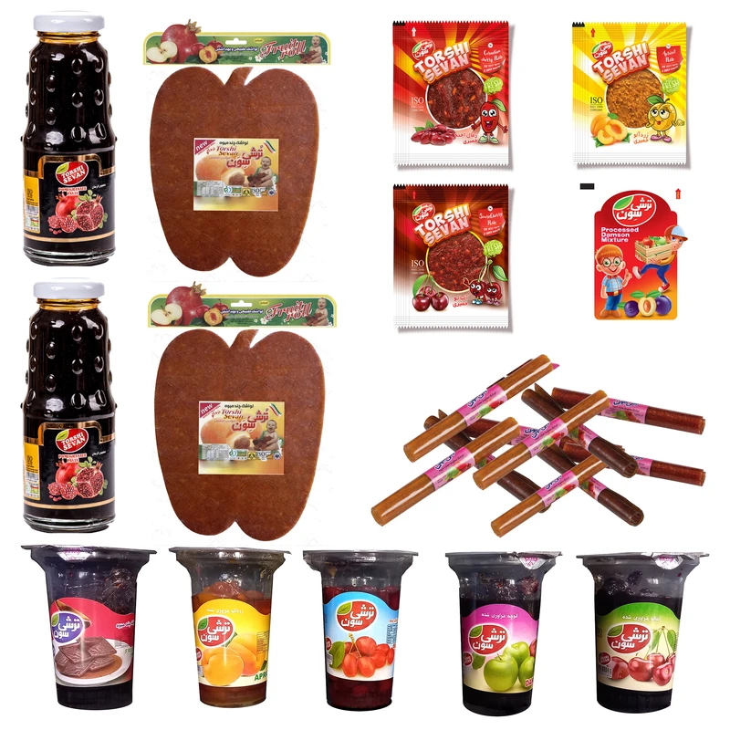 پک لواشک و ترشک ترش سون - 1635 گرم مجموعه 23 عددی