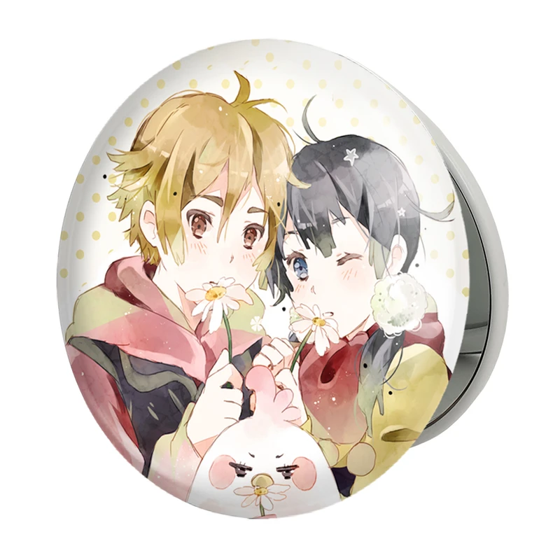 آینه جیبی خندالو طرح تاماکو و موچیزو انیمه فروشگاه تاماکو Tamako Market مدل تاشو کد 22504 