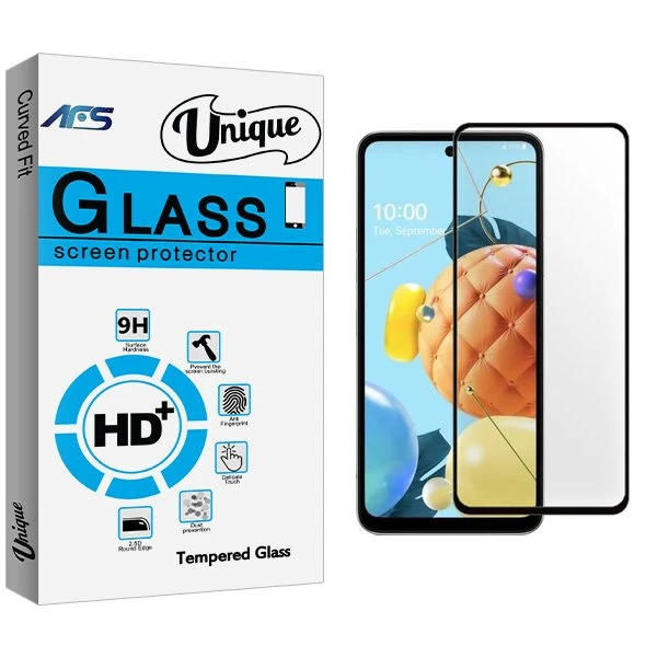 محافظ صفحه نمایش شیشه ای ای اف اس مدل Unique مناسب برای گوشی موبایل ال جی K62