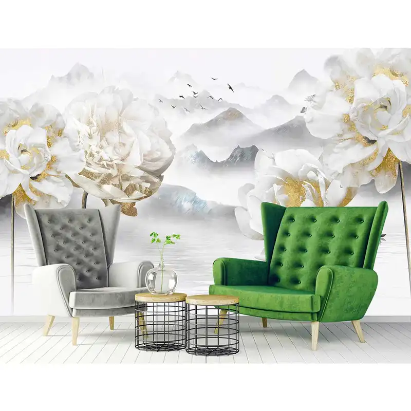 پوستر دیواری طرح گل و غنچه کد 973