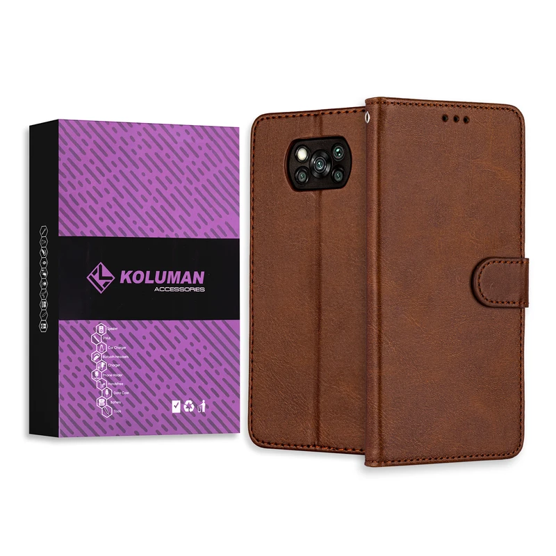 کیف کلاسوری کلومن مدل CALF SKIN مناسب برای گوشی موبایل شیائومی POCO X3 / X3 NFC / X3 PRO
