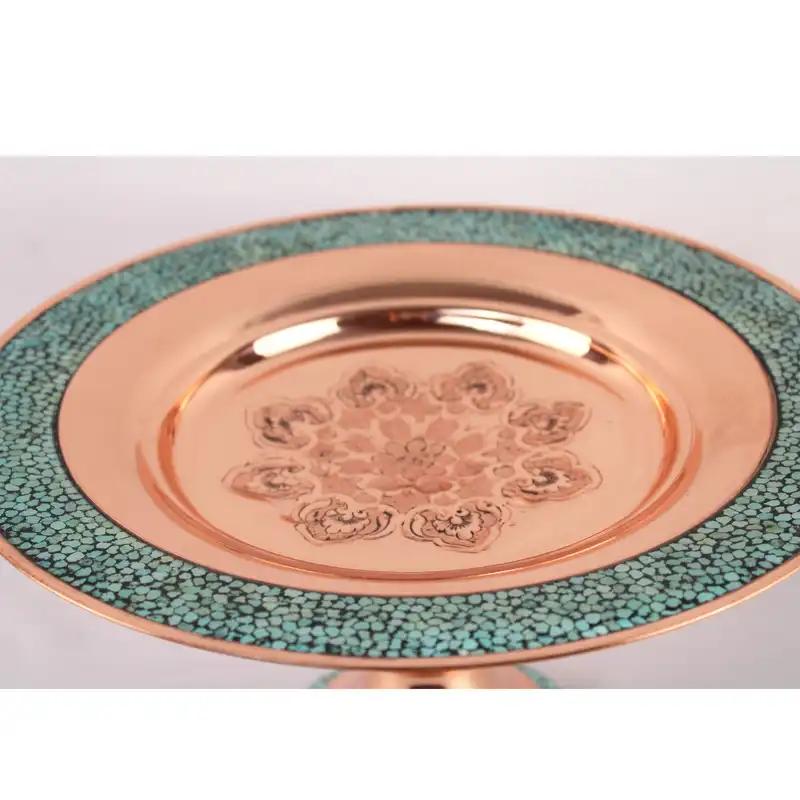 شیرینی خوری فیروزه کوبی مدل گرد کد Shi30