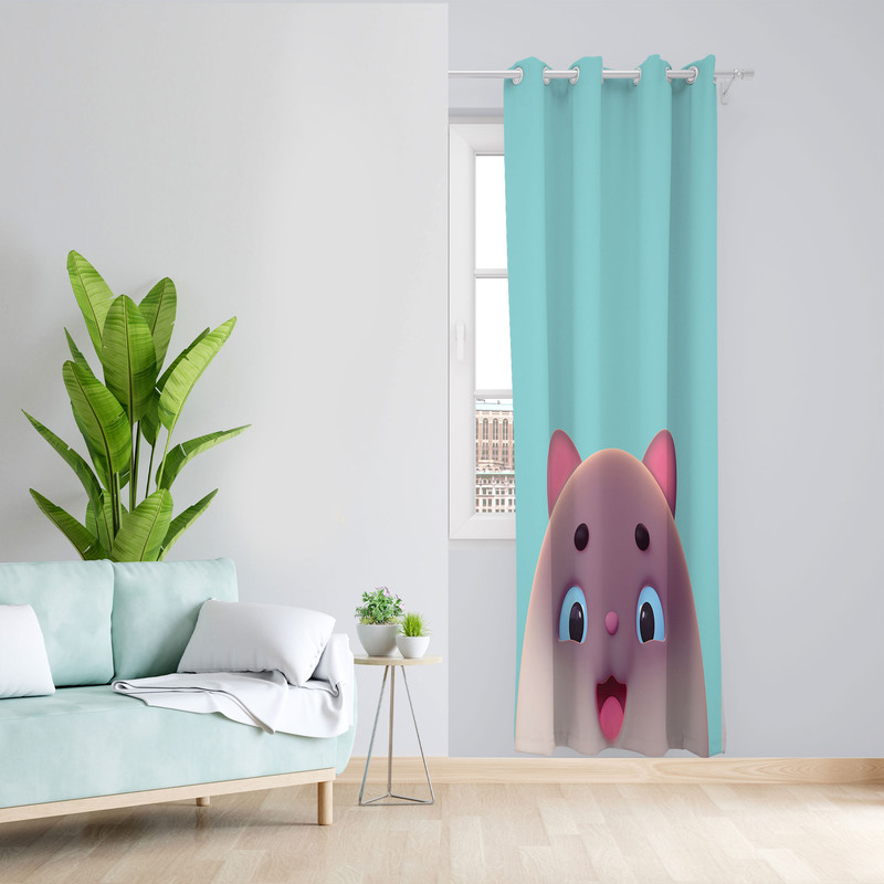  پرده مدل پسرانه مخمل پانچی کد 2478 سایز 140x200 سانتی متر