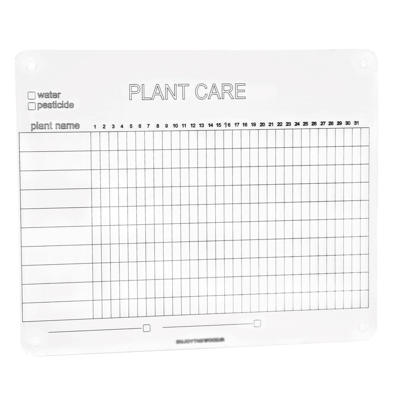تخته وایت برد مدل پلنر برای مراقبت از گیاه سایز 29×37 سانتی متر به همراه ماژیک