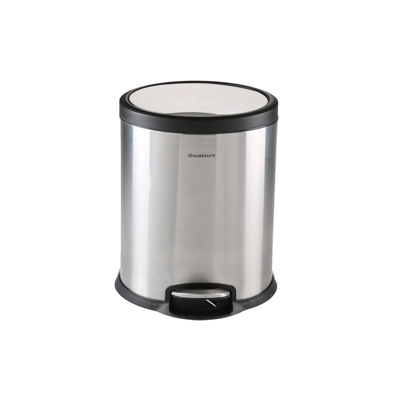 سطل زباله سام ست مدل V طرح استوانه ای کد 45132 ظرفیت 5 لیتری