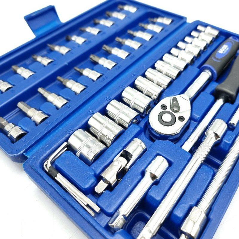 مجموعه 45 عددی آچار و سری بکس باس مدل p46