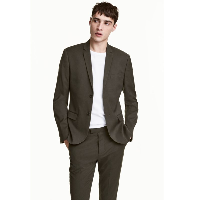 کت تک مردانه اچ اند ام مدل Skinny Fit - 004