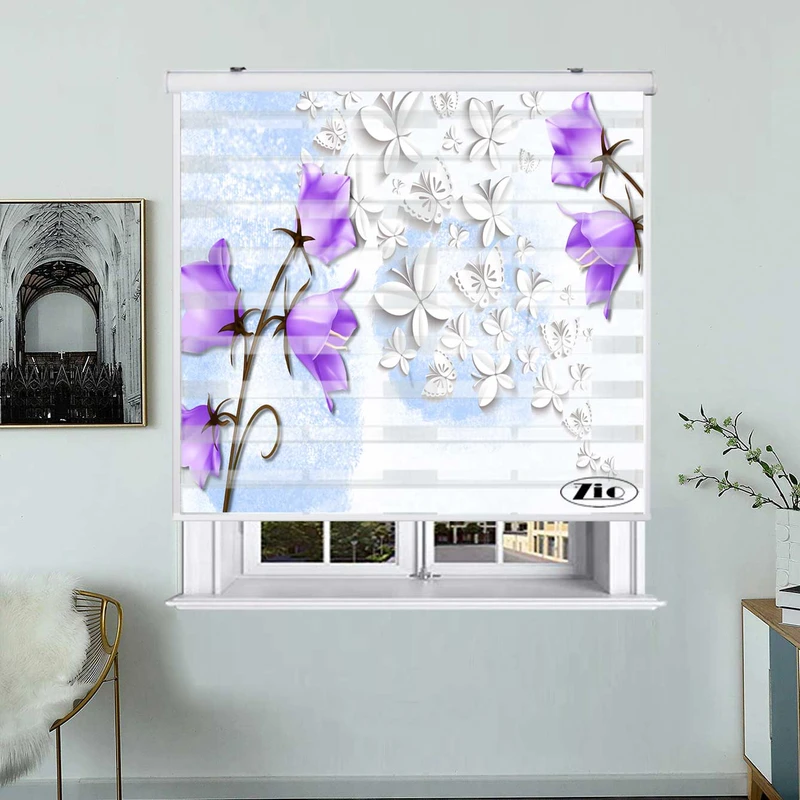 پرده زبرا زیو کد 3D1425 سایز 150x200 سانتی متر