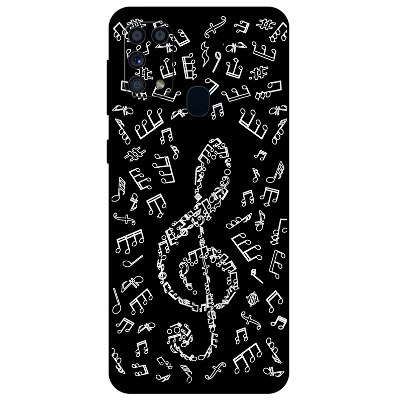 کاور مگافون طرح نوت موسیقی مدل 1370 مناسب برای گوشی موبایل سامسونگ Galaxy M31   