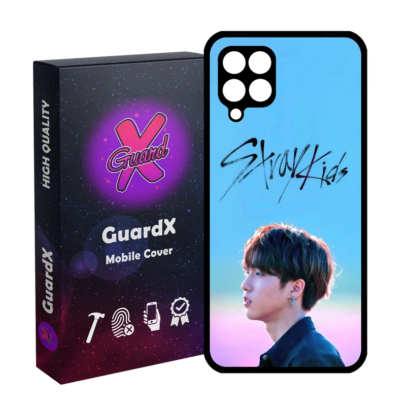 کاور گارد ایکس طرح Stray Kids مدل Glass10686 مناسب برای گوشی موبایل سامسونگ Galaxy A12/M12/F12
