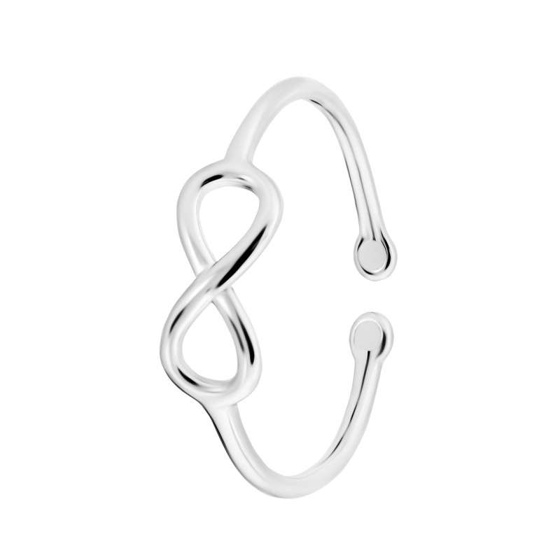 انگشتر نقره زنانه مدل بینهایت کد 5487