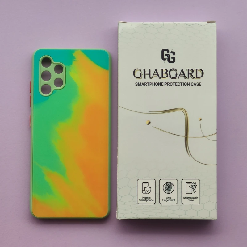 کاور قاب گارد مدل پشت گلس فانتزی مناسب برای گوشی موبایل سامسونگ Galaxy A32 4G